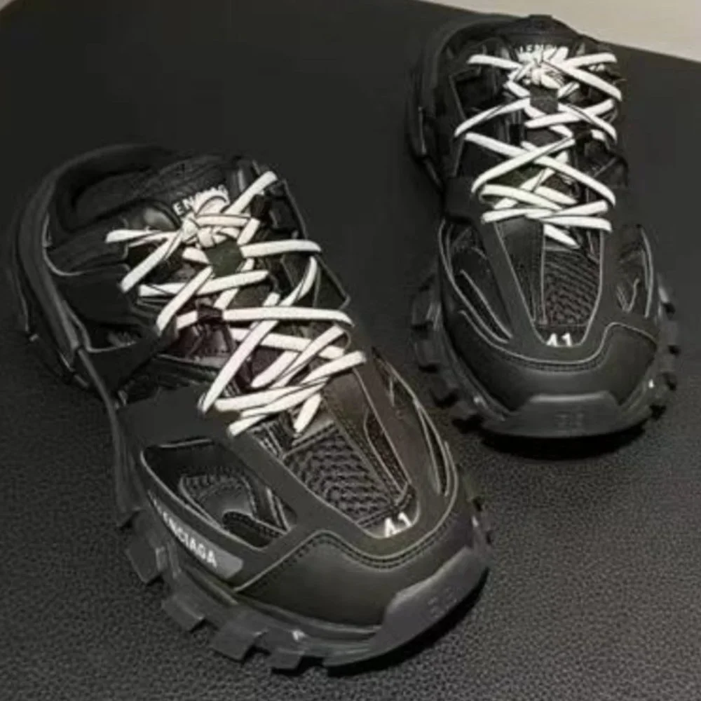 Balenciaga | Shoes | Balenciaga Track Platform Slippers Mens Black